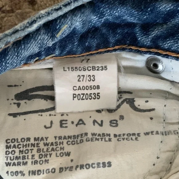 Silver Flare Jeans- size 27/33 - Picture 4 of 6